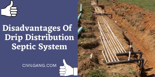 Disadvantages Of Drip Distribution Septic System