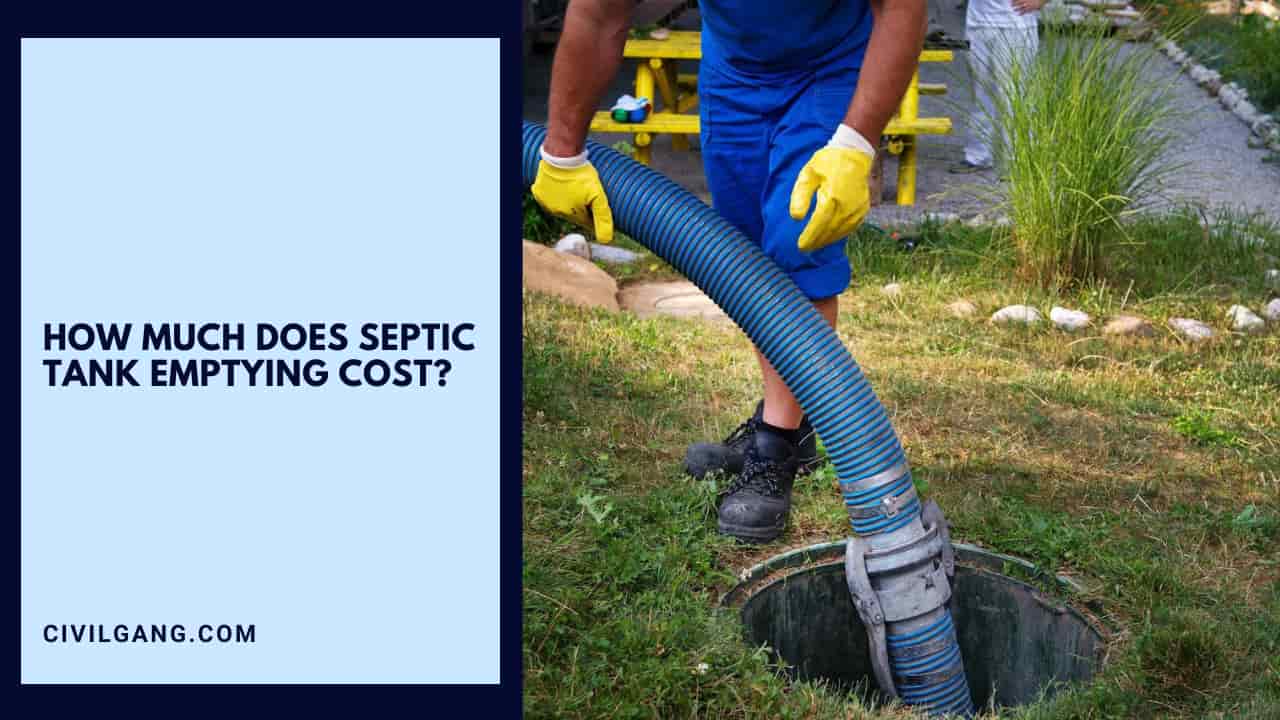 How Much Does Septic Tank Emptying Cost