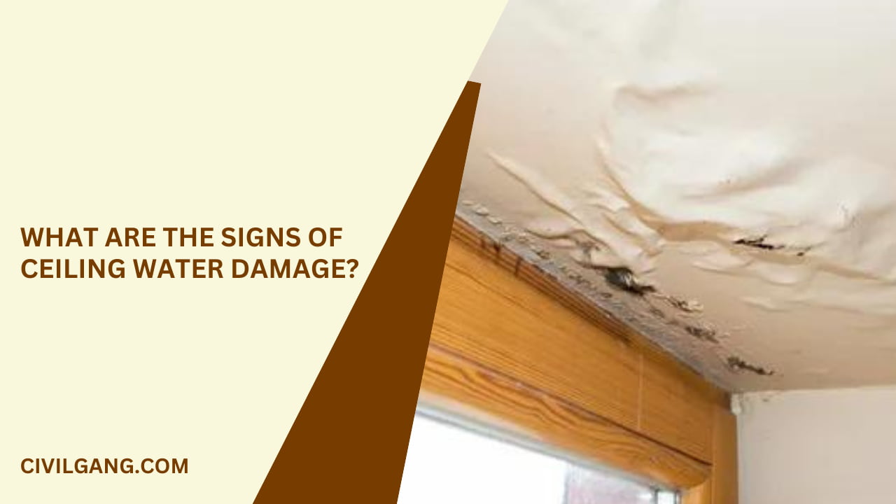 What Are the Signs of Ceiling Water Damage?