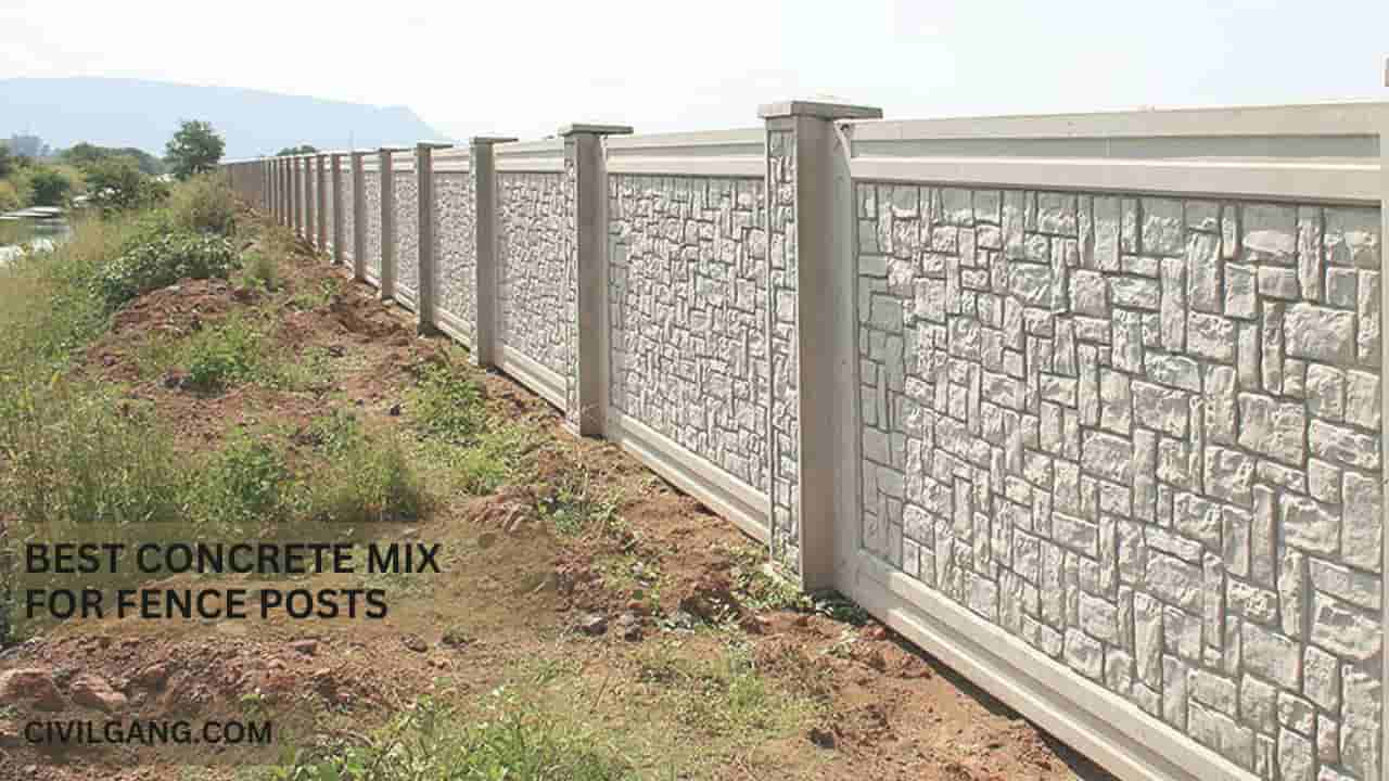 Best Concrete Mix for Fence Posts
