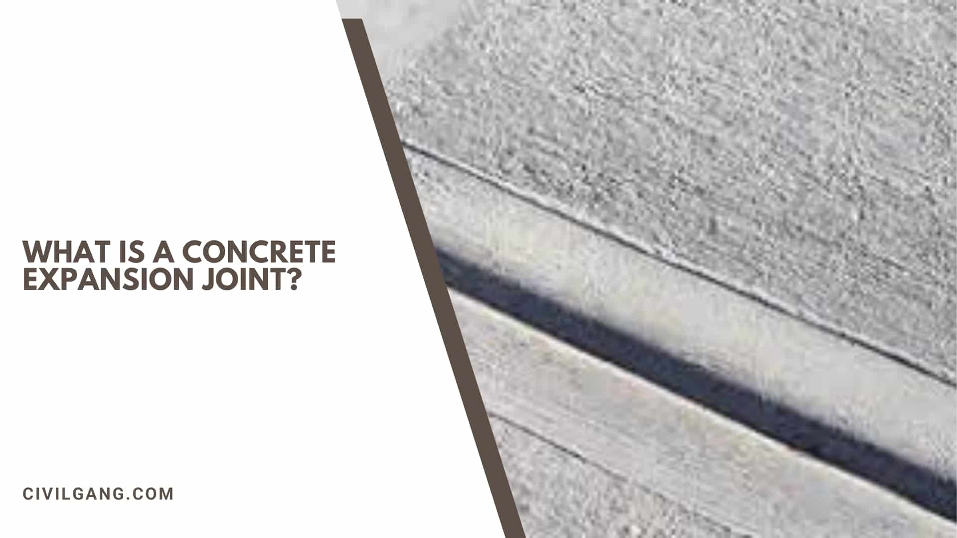What Is a Concrete Expansion Joint?