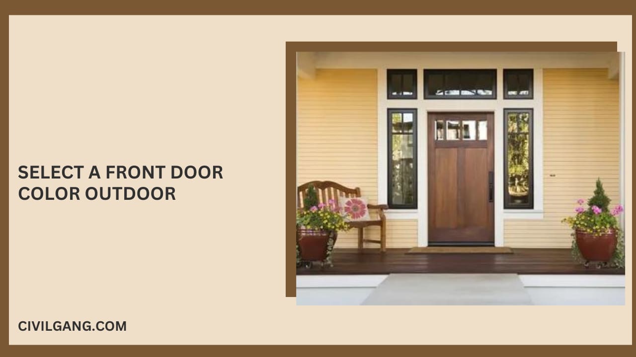 Select a Front Door Color Outdoor