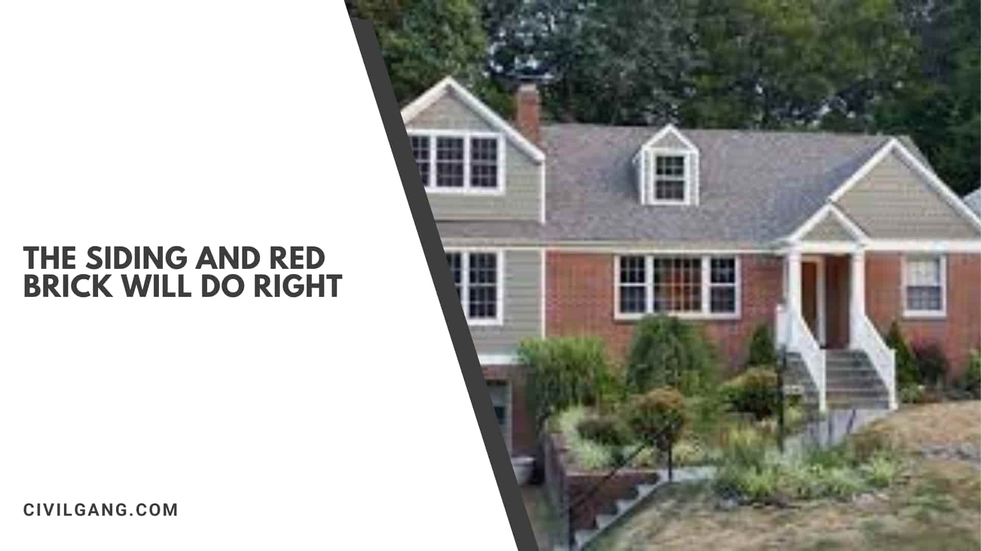 Red Brick Home with Cream Siding