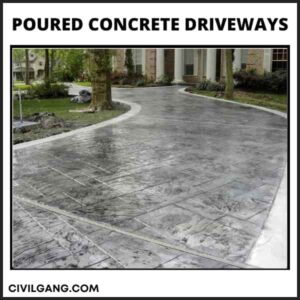 Poured Concrete Driveways