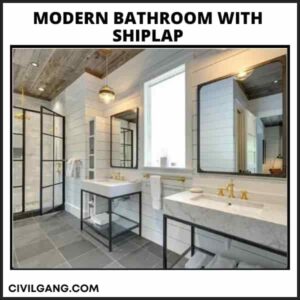 Modern Bathroom with Shiplap