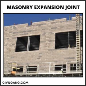 Masonry Expansion Joint