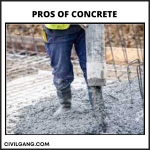 Pros of concrete