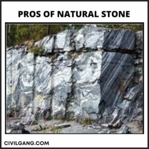 Pros of natural stone
