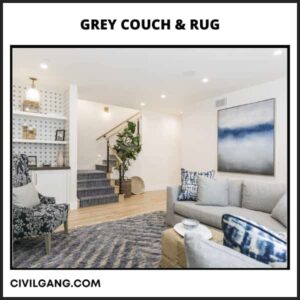Grey Couch & Rug