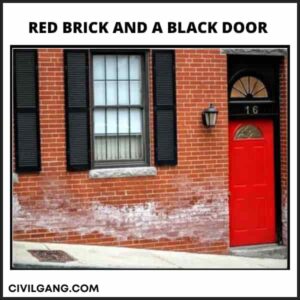 Red Brick and a Black Door