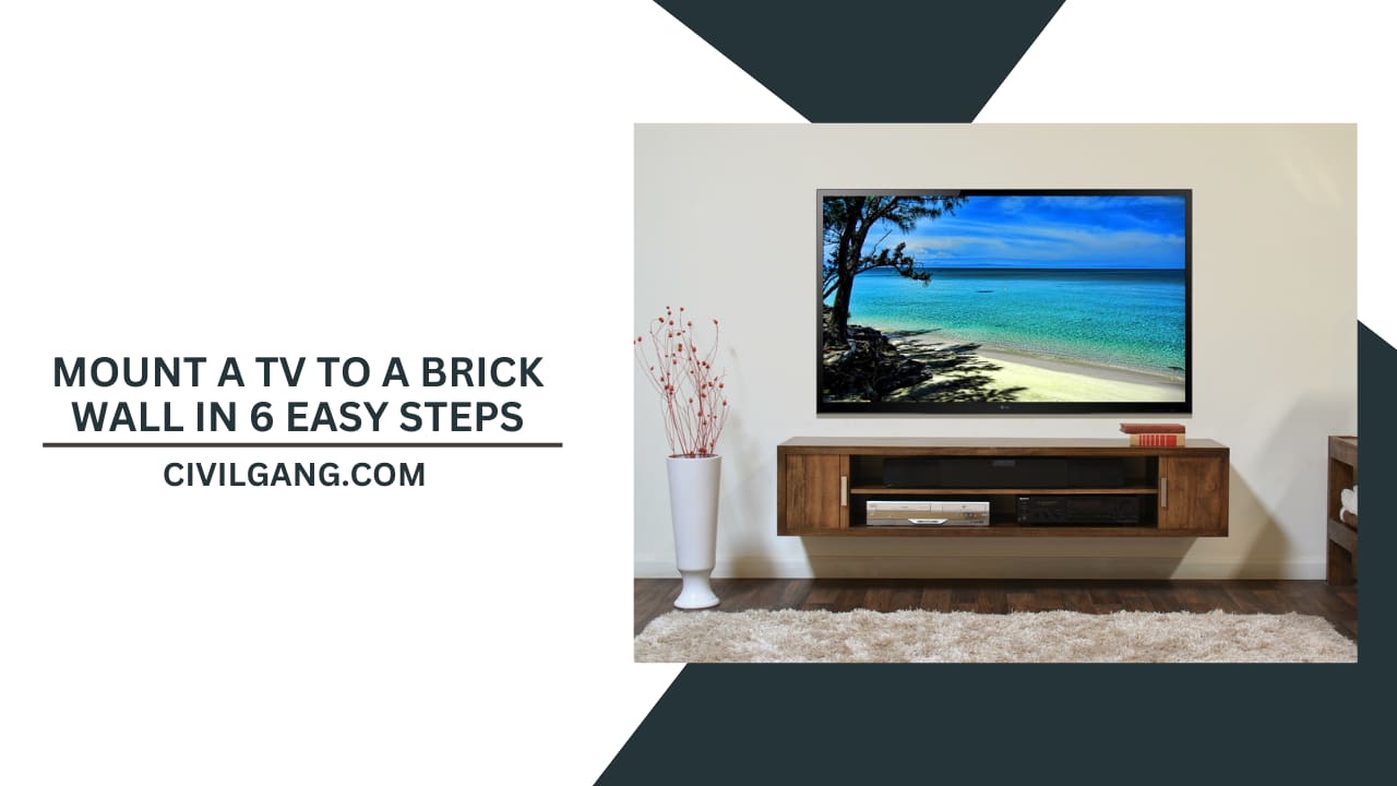 Mount a TV to a Brick Wall in 6 Easy Steps