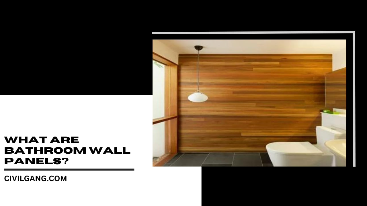 What Are Bathroom Wall Panels?