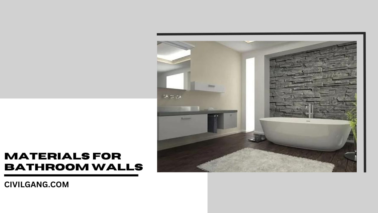 Materials for Bathroom Walls