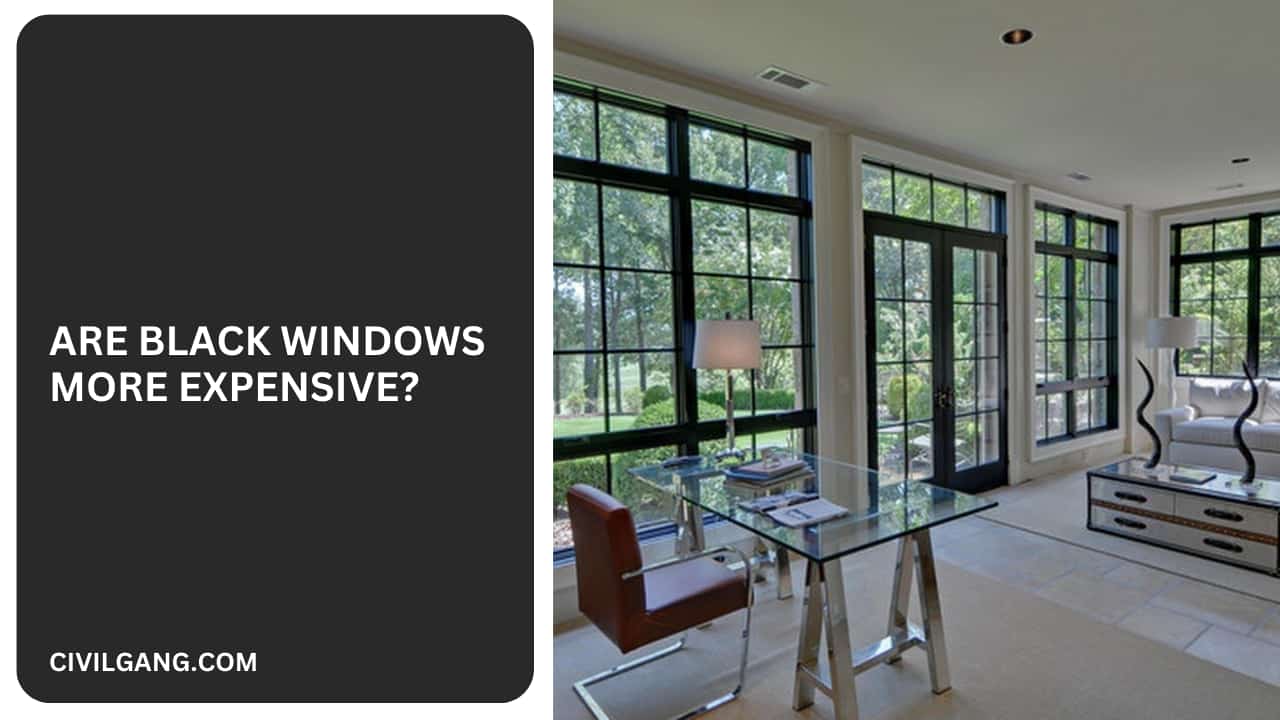 Are Black Windows More Expensive?