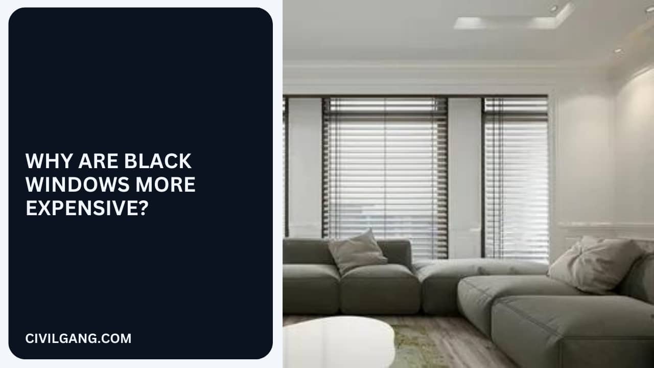 Why Are Black Windows More Expensive?