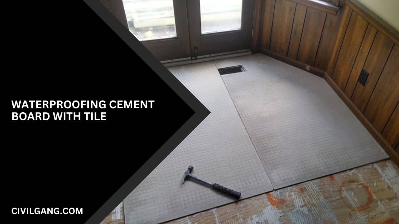 Waterproofing Cement Board with Tile