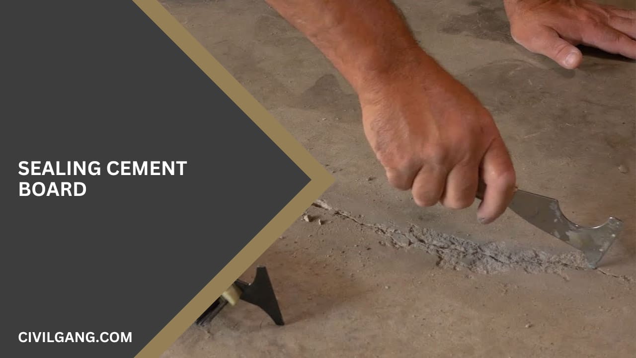 Sealing Cement Board