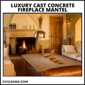 Luxury Cast Concrete Fireplace Mantel