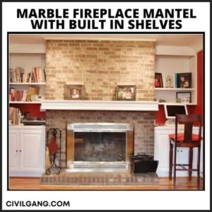 Marble Fireplace Mantel With Built In Shelves