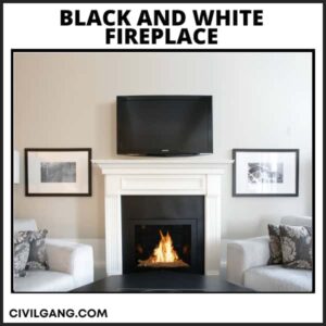 Black And White Fireplace