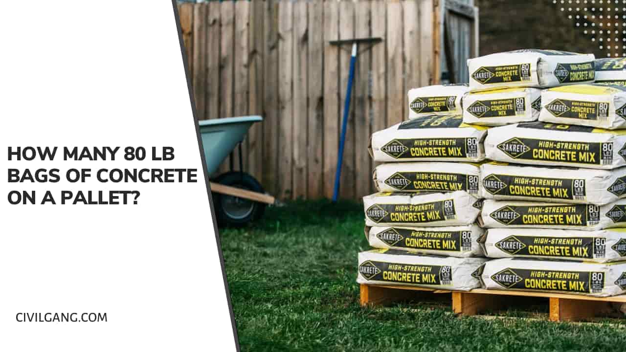 How Many 80 Lb. Bags of Concrete on a Pallet