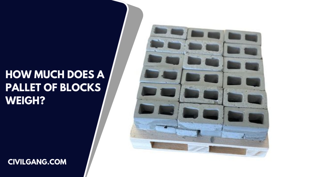 How much does a pallet of blocks weigh