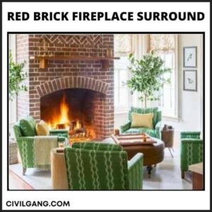 Red Brick Fireplace Surround