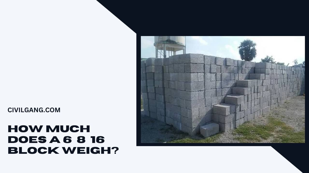 How Much Does a 6×8×16 Block Weigh?