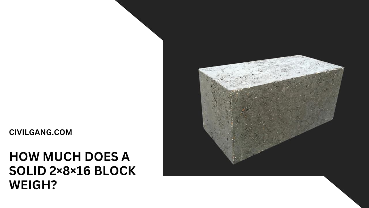 How Much Does a Solid 2×8×16 Block Weigh?