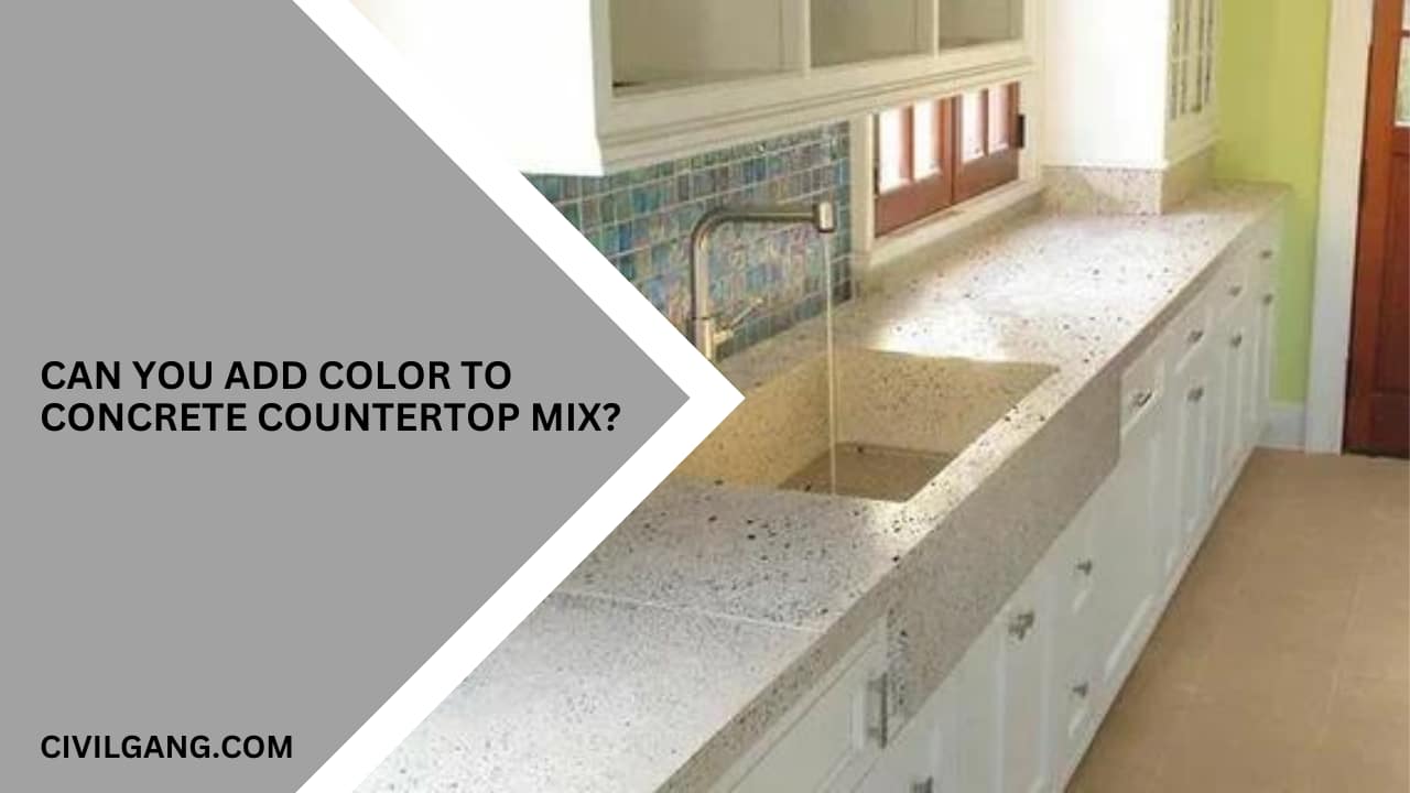 Can You Add Color To Concrete Countertop Mix?
