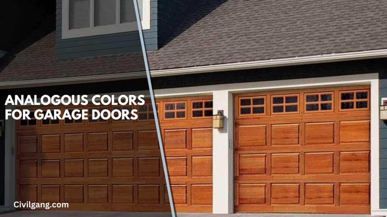Analogous Colors for Garage Doors