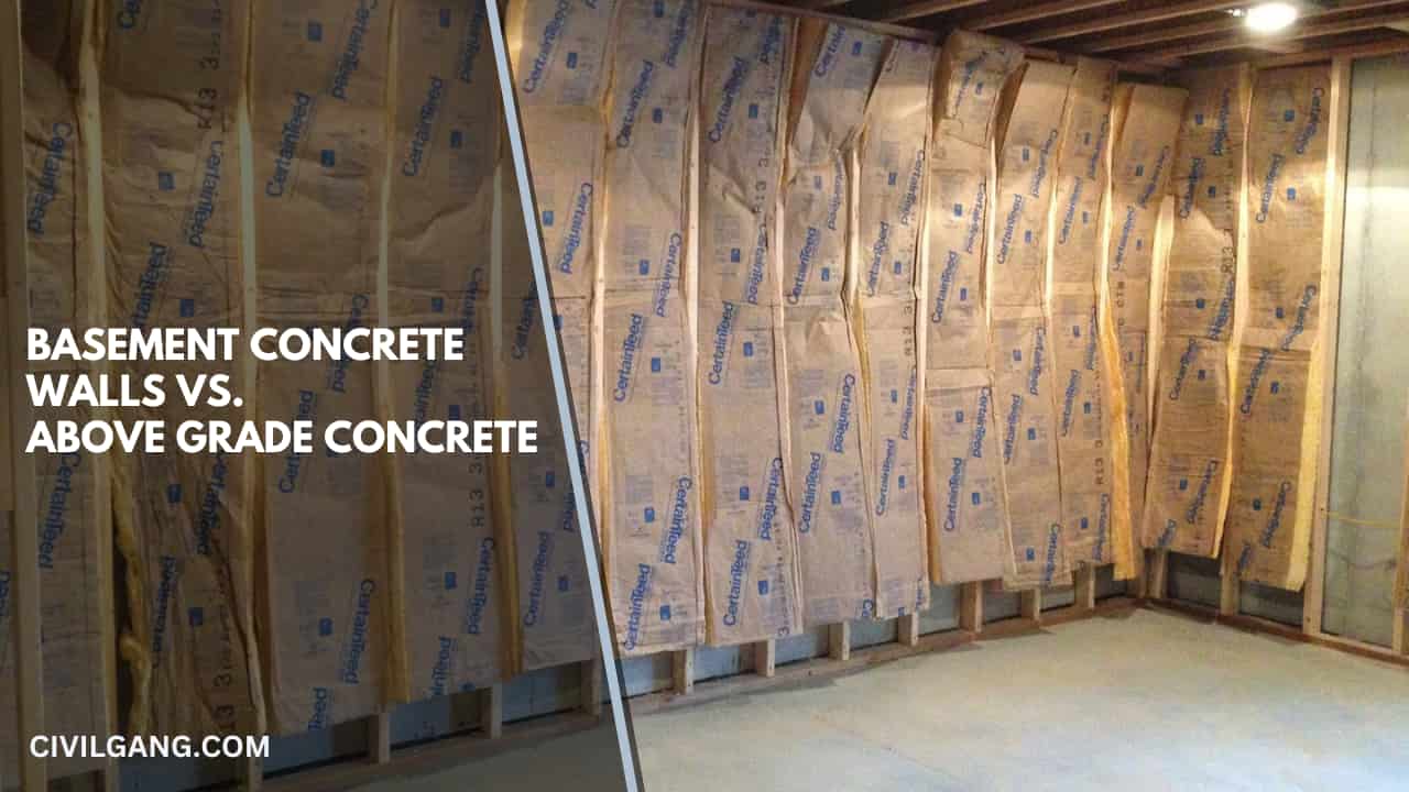 Basement Concrete Walls Vs. Above Grade Concrete