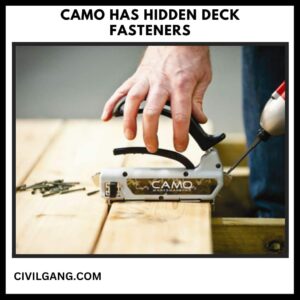 Camo Has Hidden Deck Fasteners