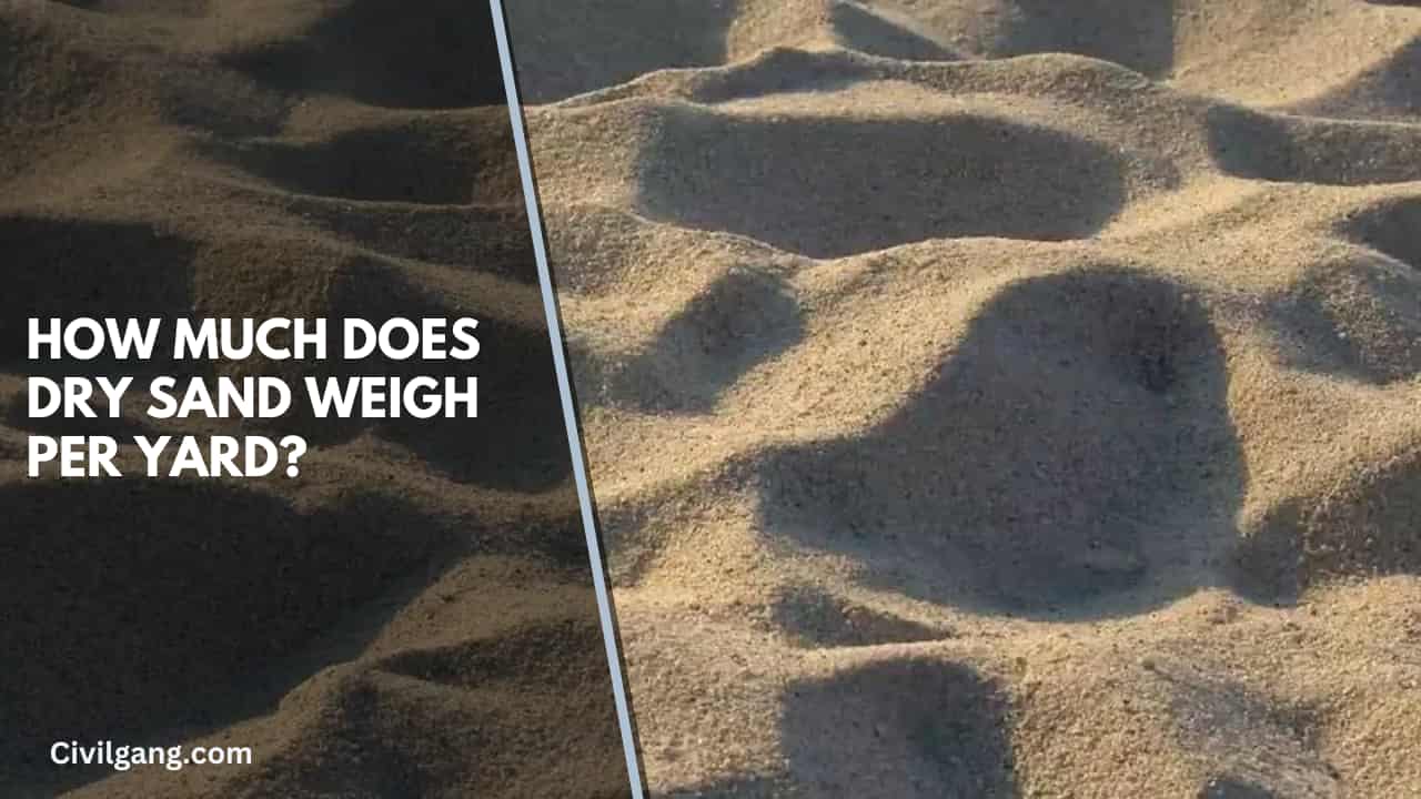 How Much Does Dry Sand Weigh Per Yard?