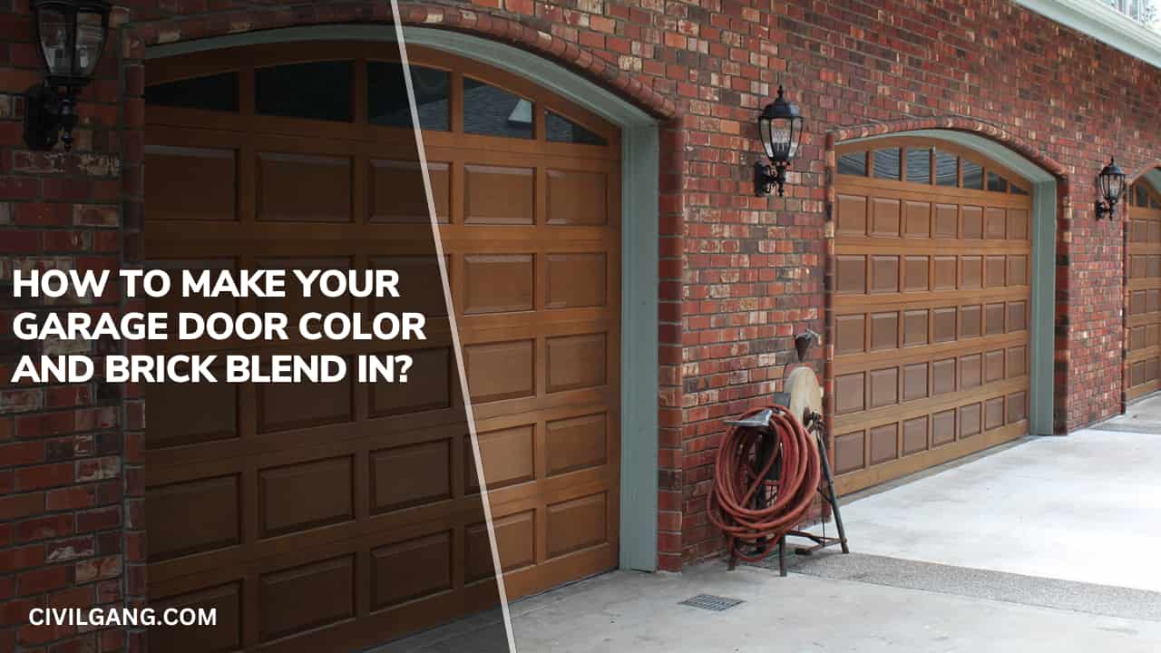 How to Make Your Garage Door Color and Brick Blend In