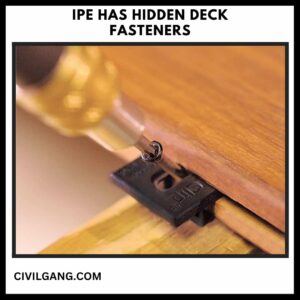Ipe Has Hidden Deck Fasteners