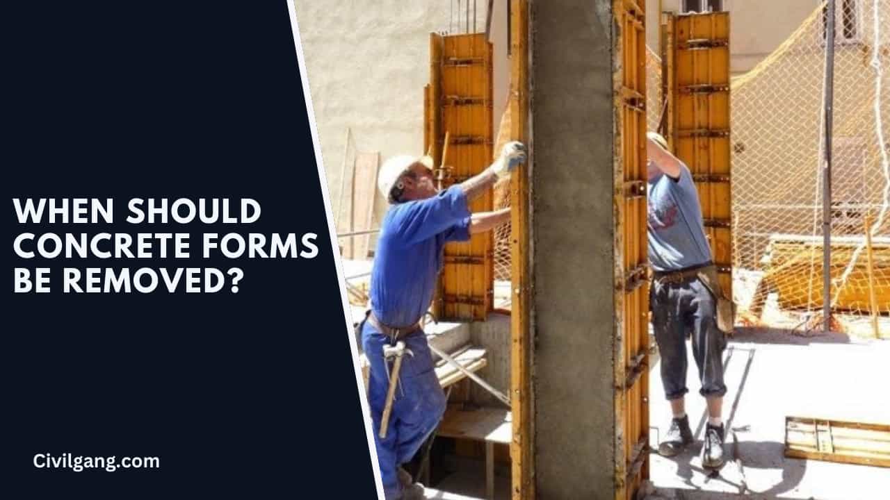 When Should Concrete Forms Be Removed