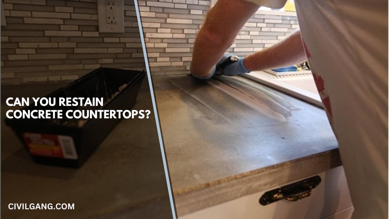 Can You Restain Concrete Countertops