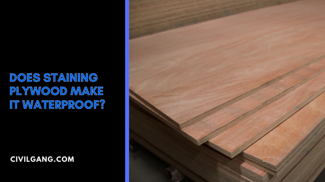 Does Staining Plywood Make It Waterproof?