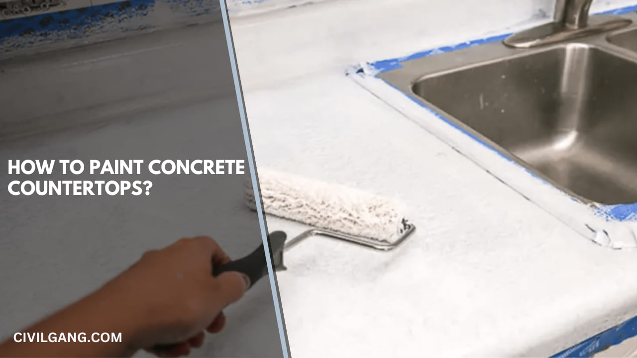 How to Paint Concrete Countertops
