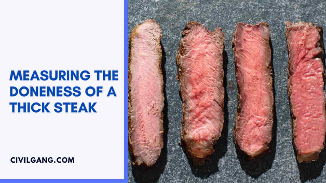 Measuring the Doneness of a Thick Steak