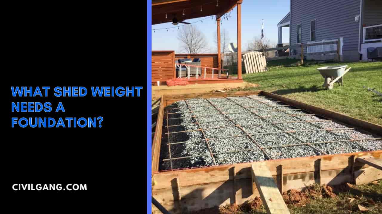What Shed Weight Needs a Foundation?