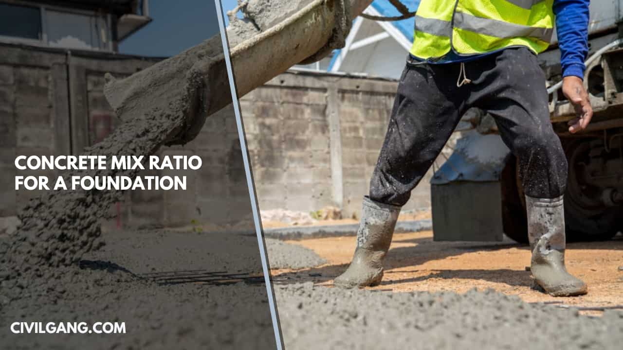 Concrete Mix Ratio for a Foundation