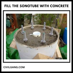 Fill the Sonotube with Concrete
