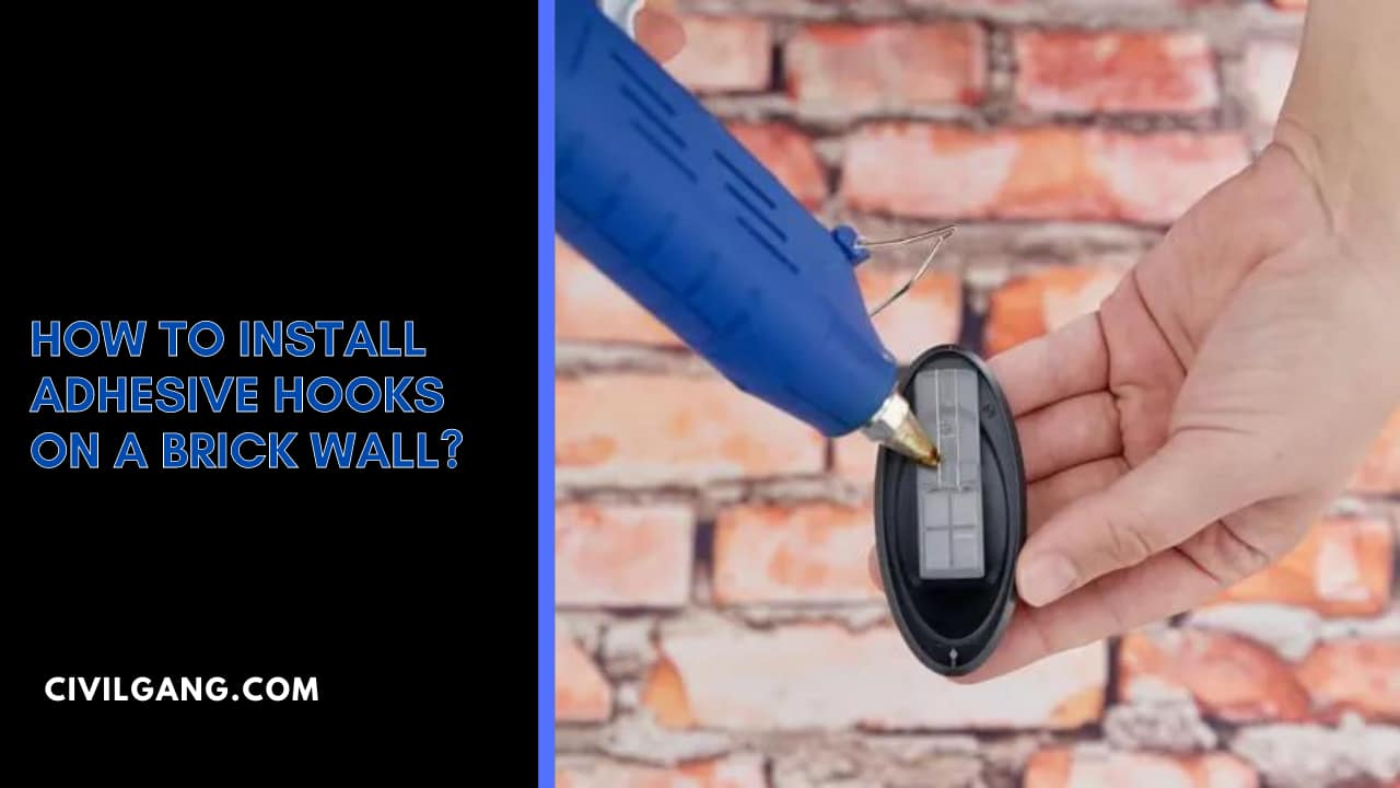 How to Install Adhesive Hooks on a Brick Wall
