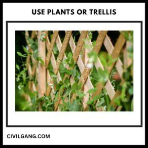 Use Plants or Trellis