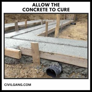 Step 7: Allow the Concrete to Cure