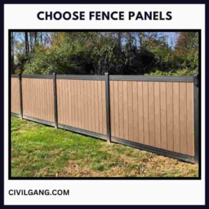 Choose Fence Panels