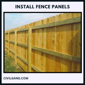 Install Fence Panels