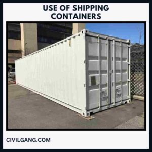 Use of Shipping Containers